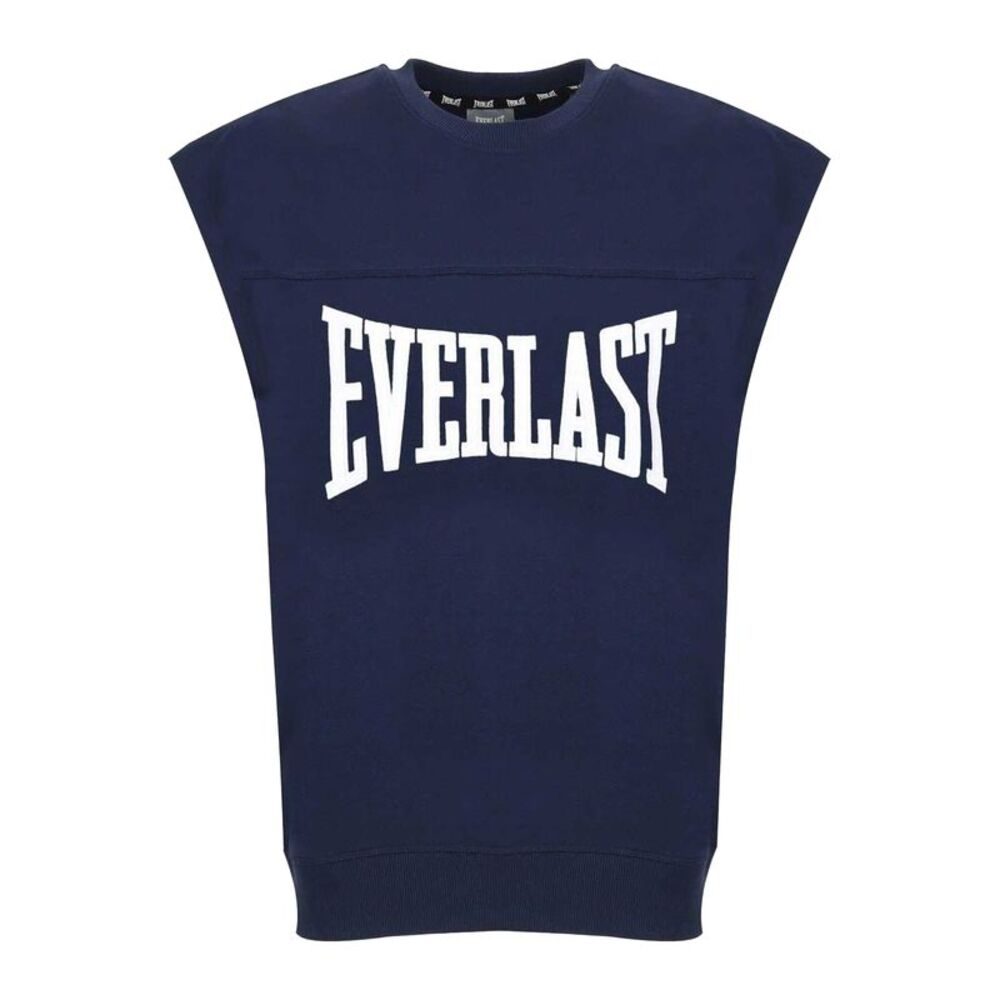 Everlast Mens Ribbed Oversized Sleeveless Sweatshirt / Navy